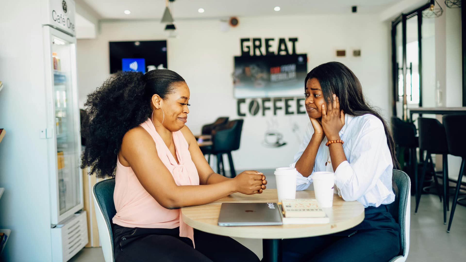 woman who makes every conversation about herself saying back to what I was talking about