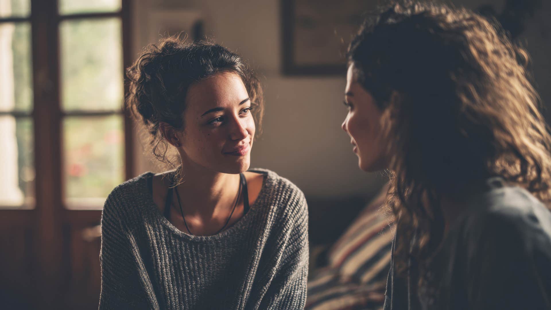 woman who makes every conversation about herself saying remember when I 