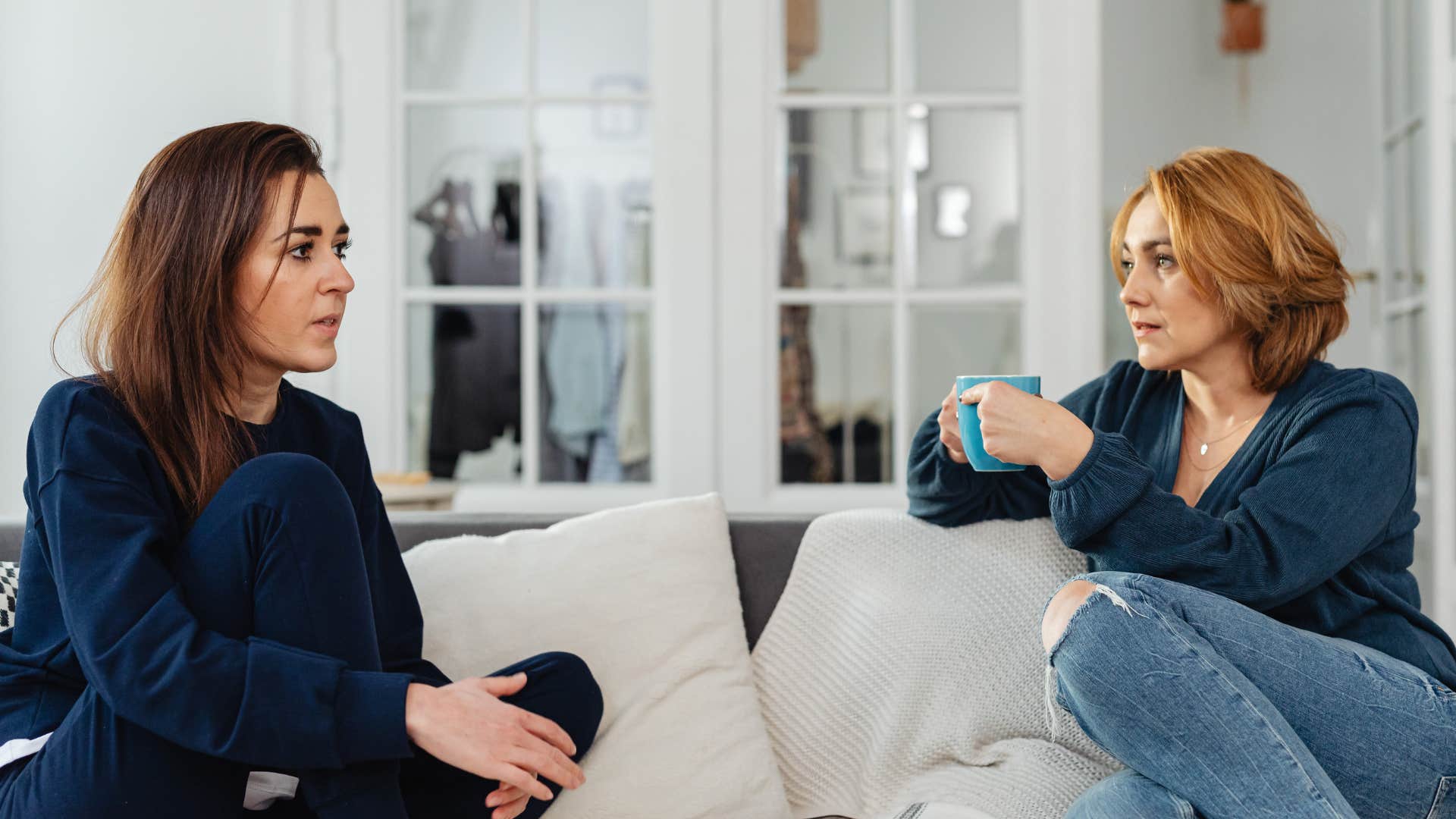 woman who makes every conversation about herself saying that happened to me but worse