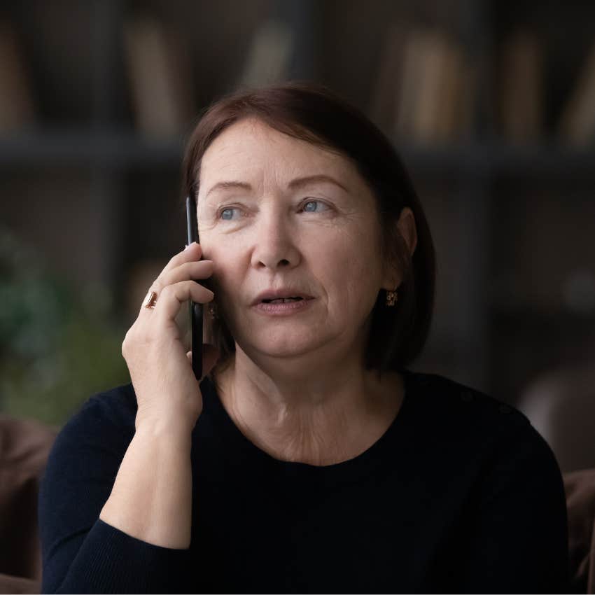 loner woman on the phone saying I'm always here for you