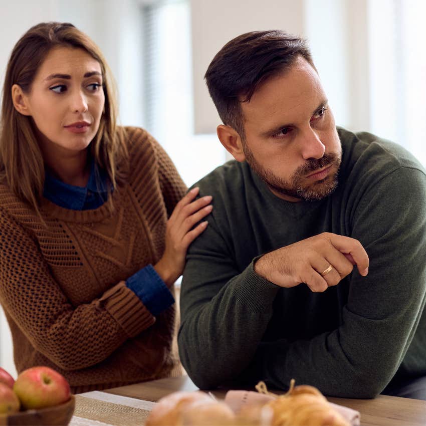 man who never fit in growing up turned away after saying I'm sorry it's my fault to his wife