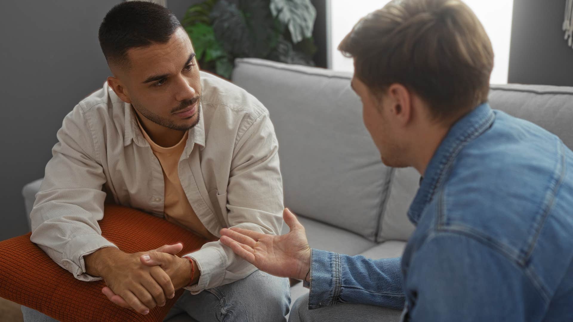 man chiding friend saying you don't need to be at every hangout