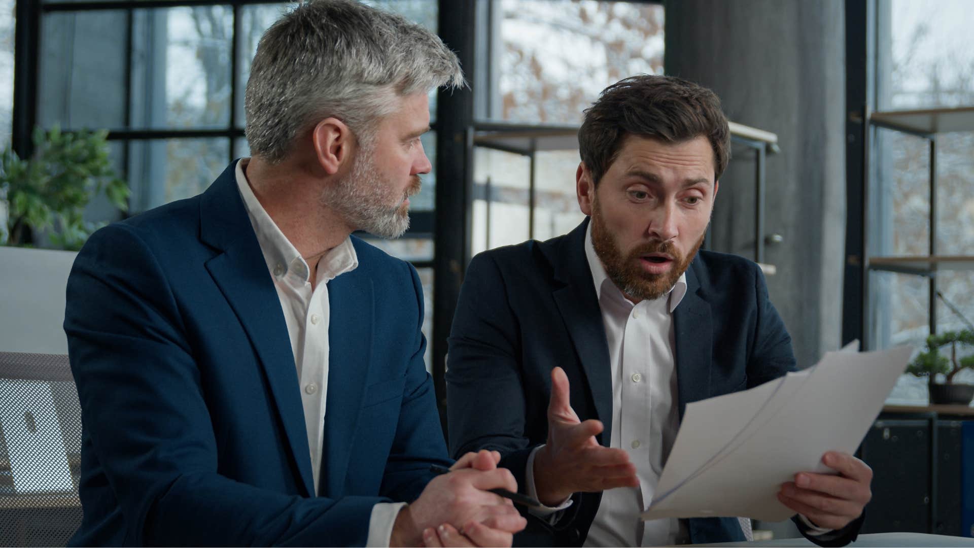 Man saying "I didn't do that" at work.