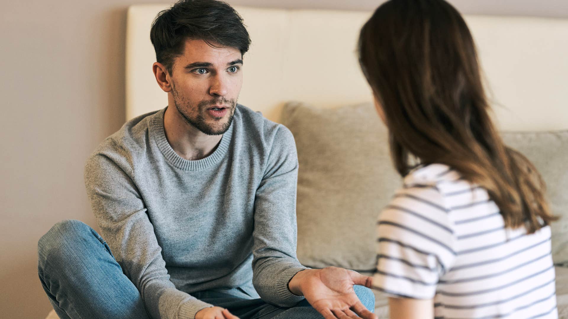 Man who truly cares says he's sorry to a woman 