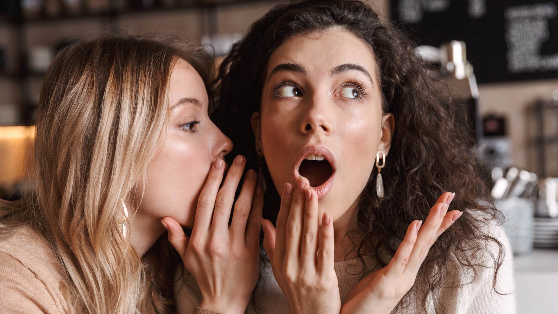 women gossiping about people not in the room