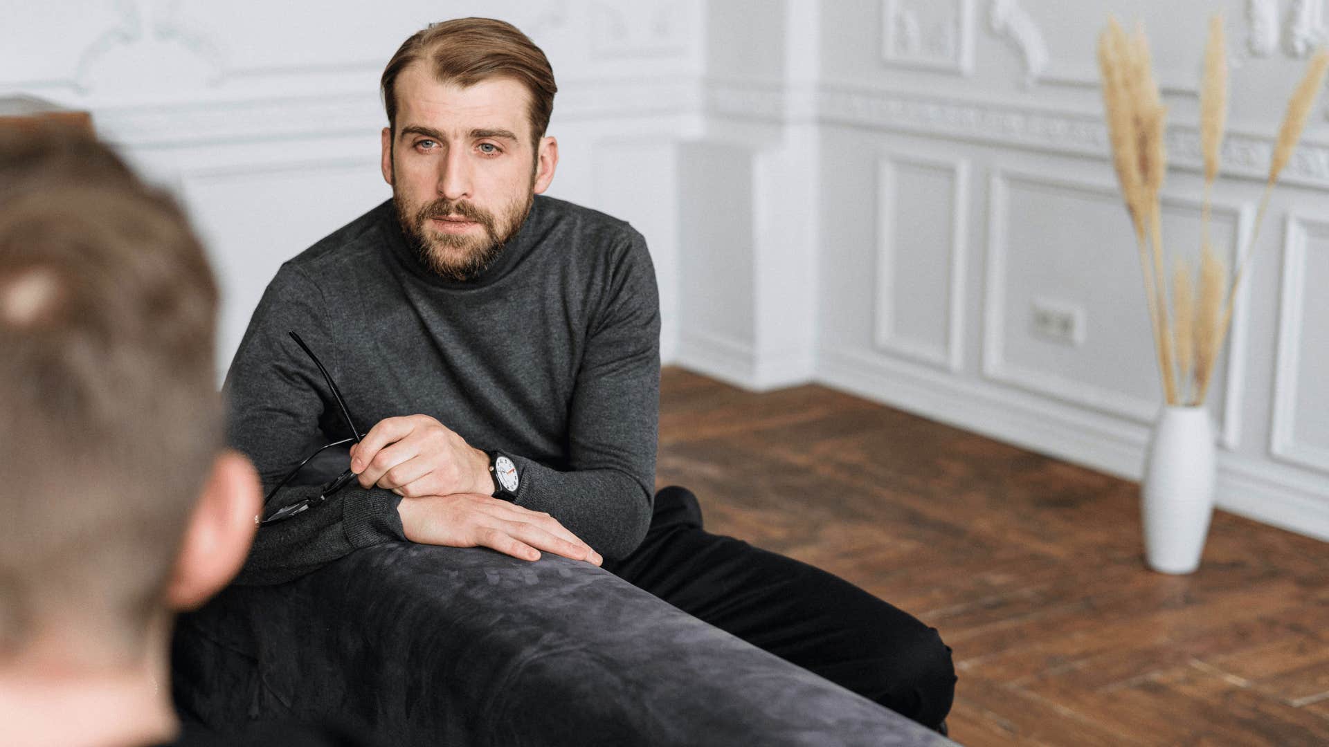 professional serious man detached