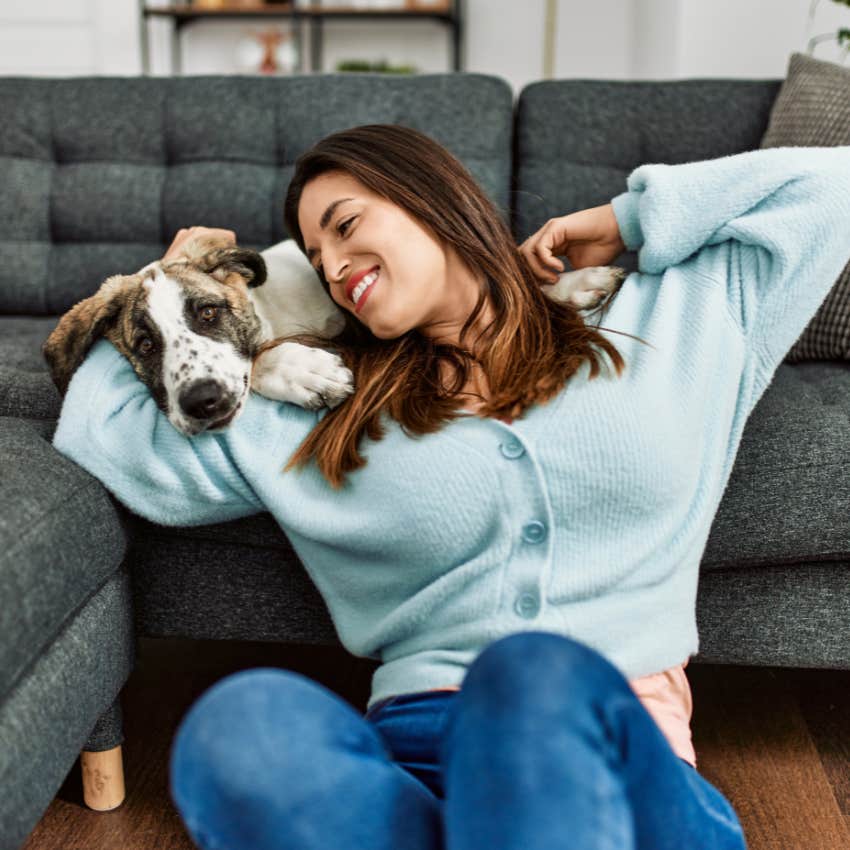 woman embracing downtime protect from misfortune year fire horse