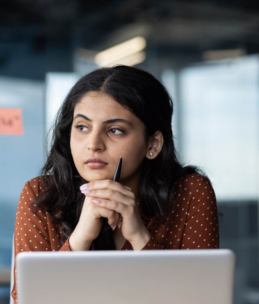 Struggling person assumes they know the story at work