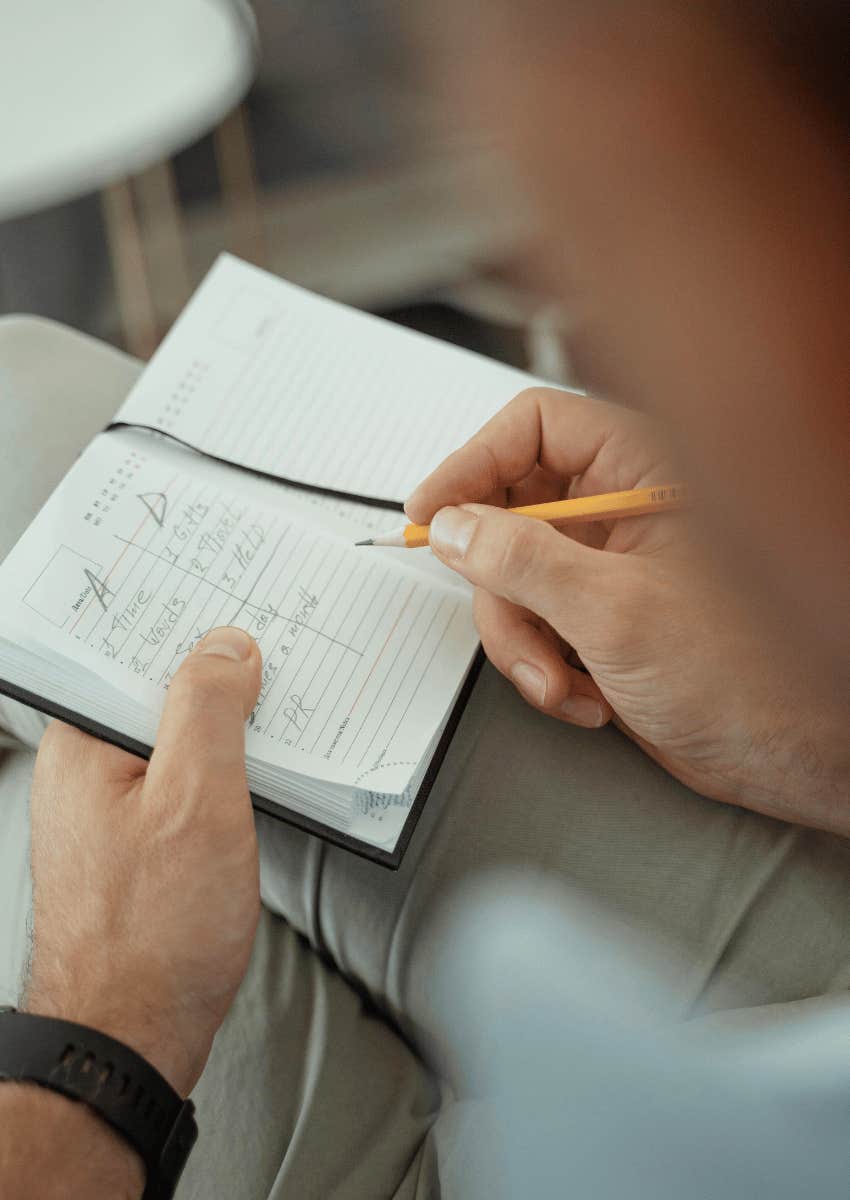 relax by writing down a success list