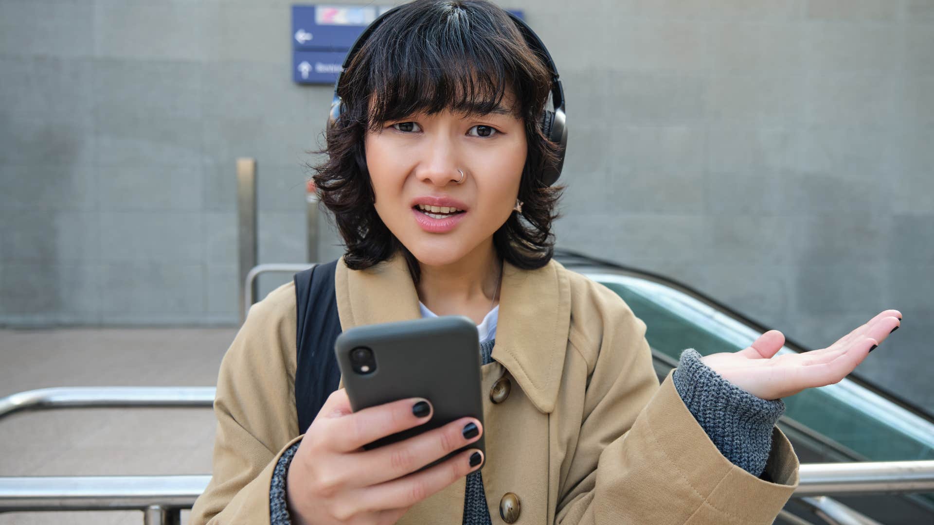 perfectionist woman feeling annoyed by people who walk too slowly