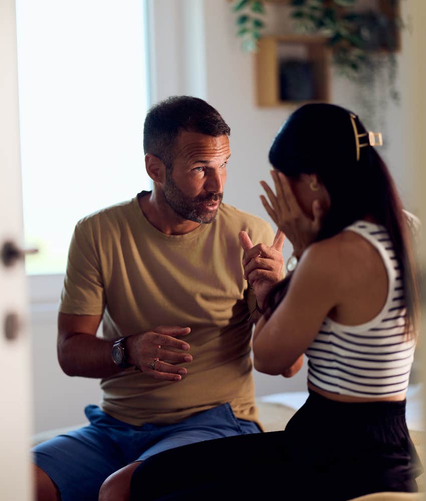 man speaking negative absolutist speech pattern personality disorder