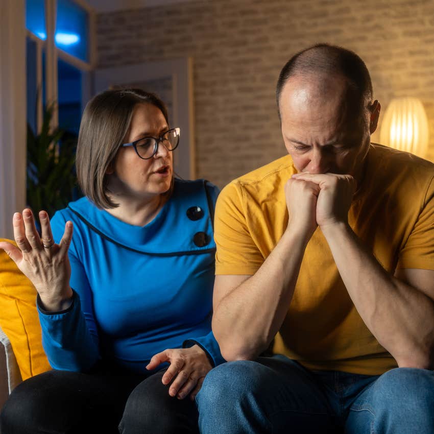 Man who shut down while his wife is trying to tell him how she feels