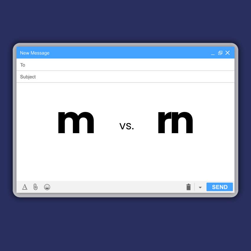subtle way scammers fool people emails typosquatting
