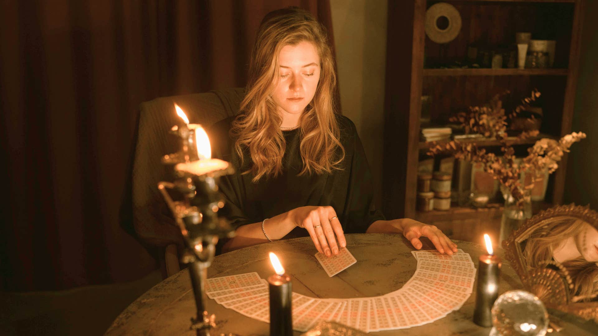 superstitious people go to a psychic