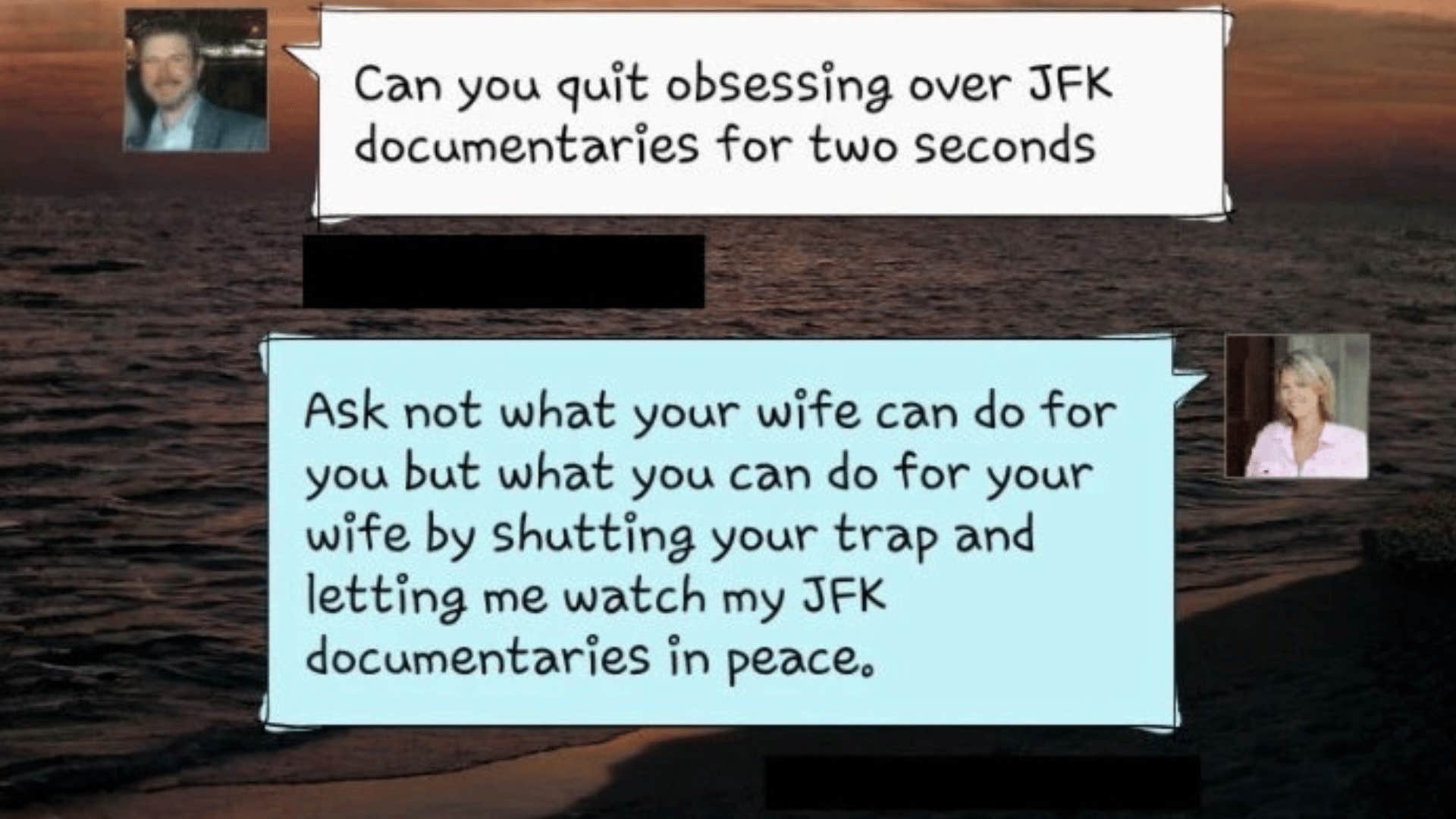 text message of couple firmly setting boundaries