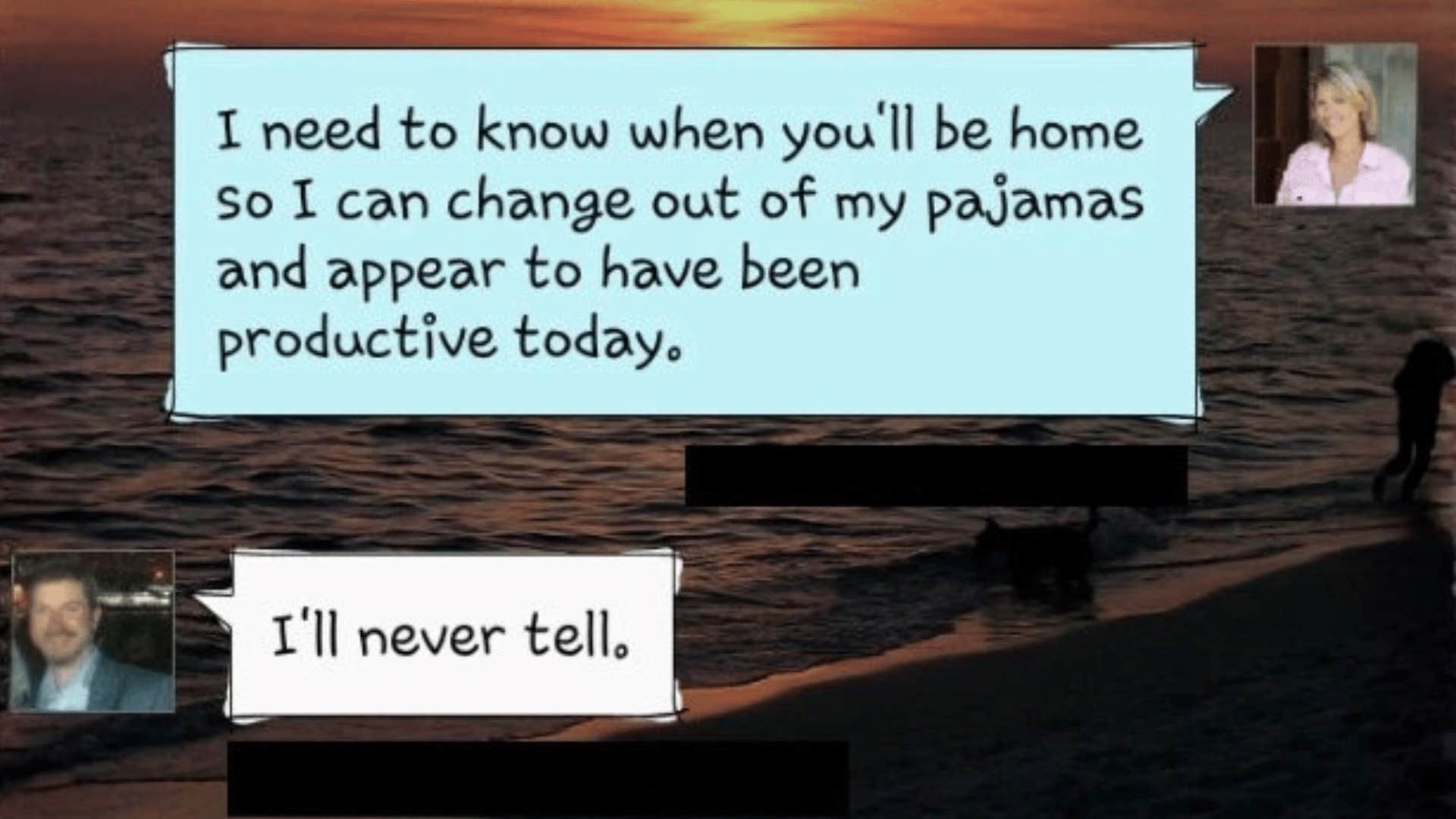 text message showing how honest in marriage is key