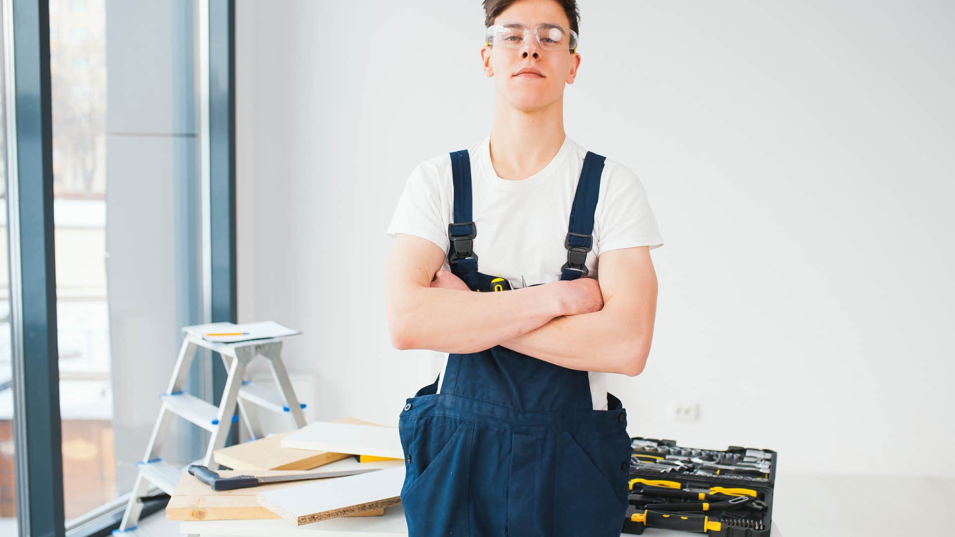 teen working random job like in the 1980s