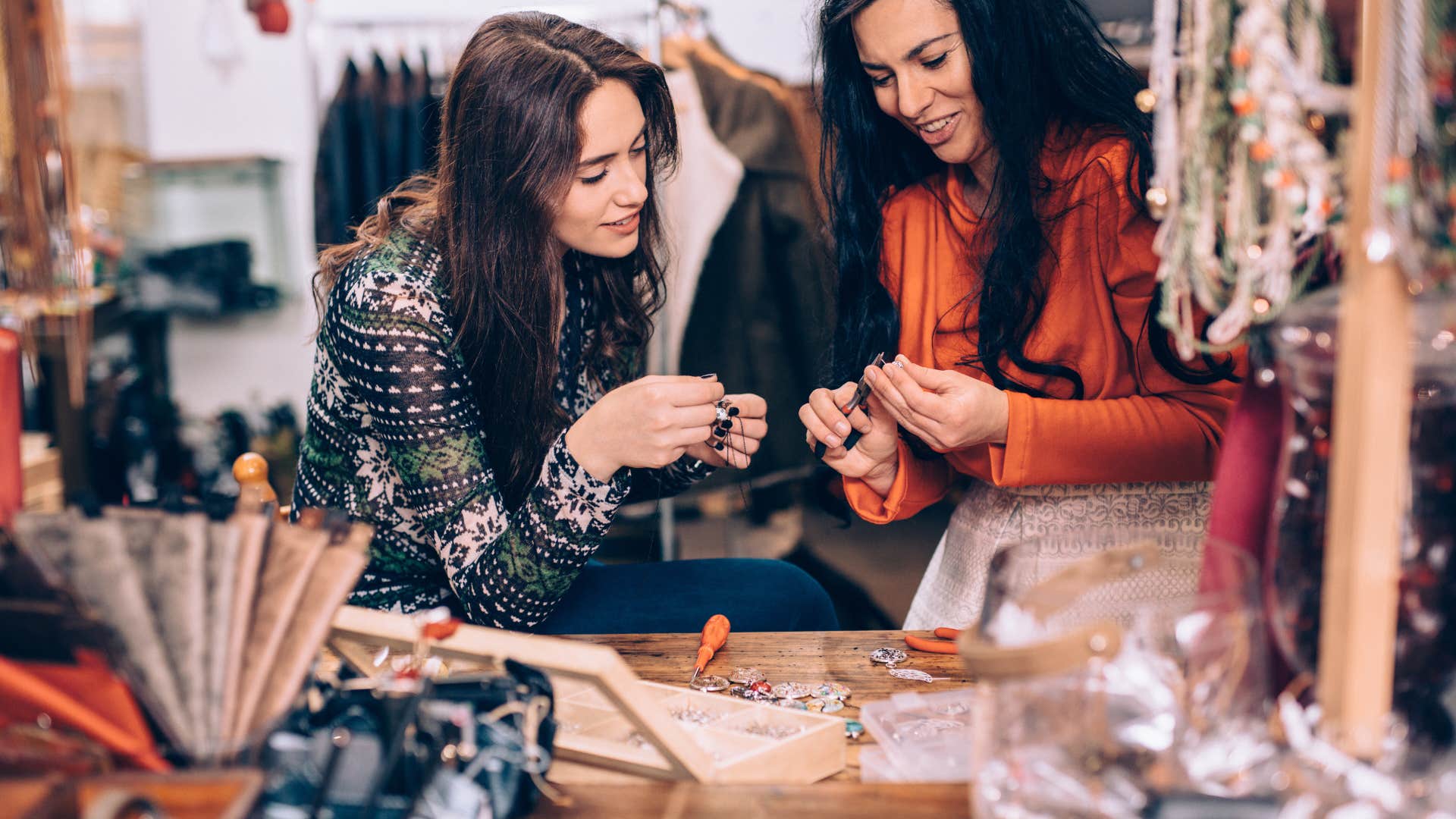 women crafting together for fun