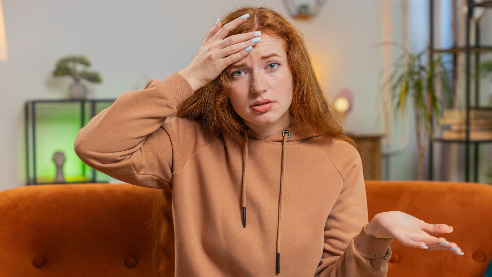 gen z woman annoyed by being forced to have manners