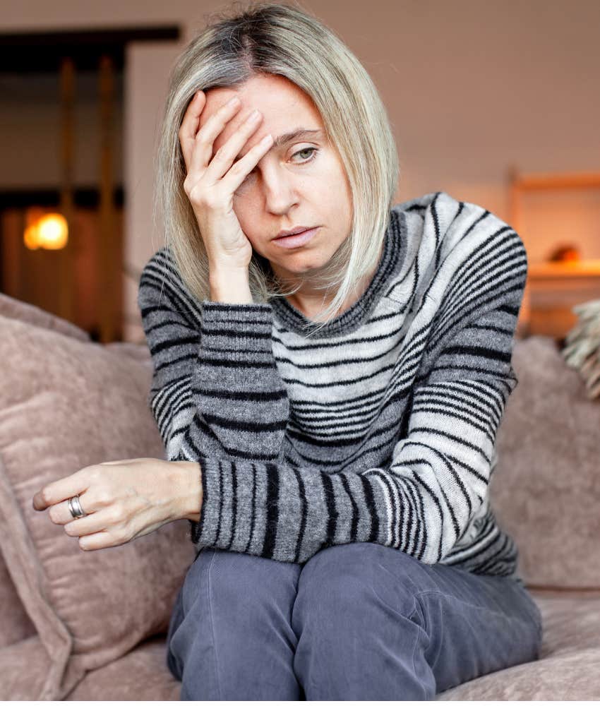 Confused person second guesses showing feeling small is emotional manipulation