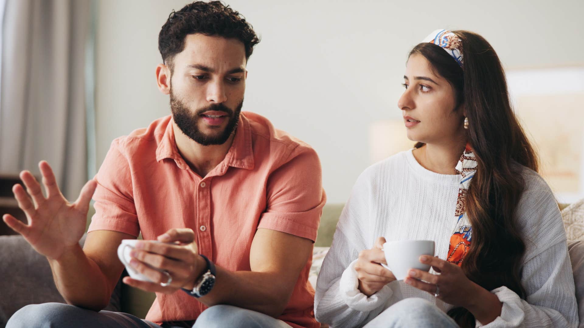 emotionally lazy man making assumptions about his partner