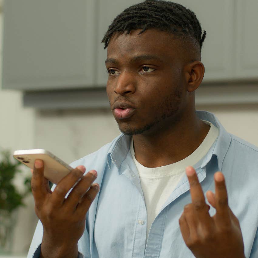 man avoiding responsibility saying I had no choice on the phone