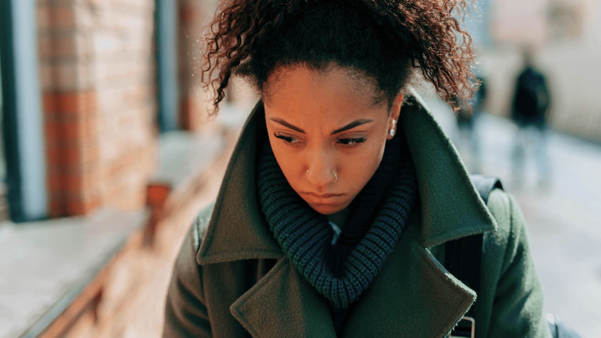 woman taking things personally as a habit to let go of