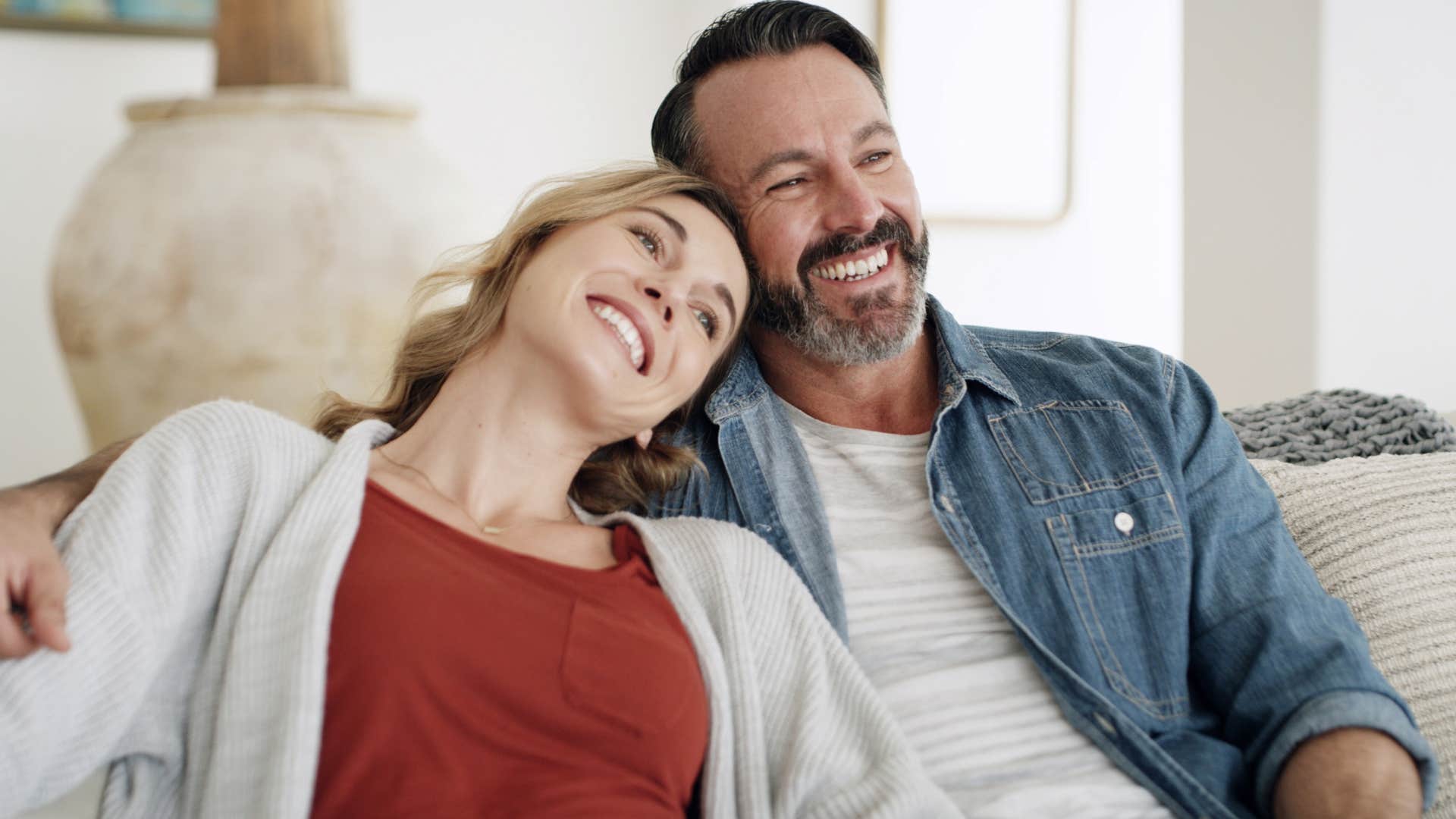 Man who's willing to grow talking to his partner.