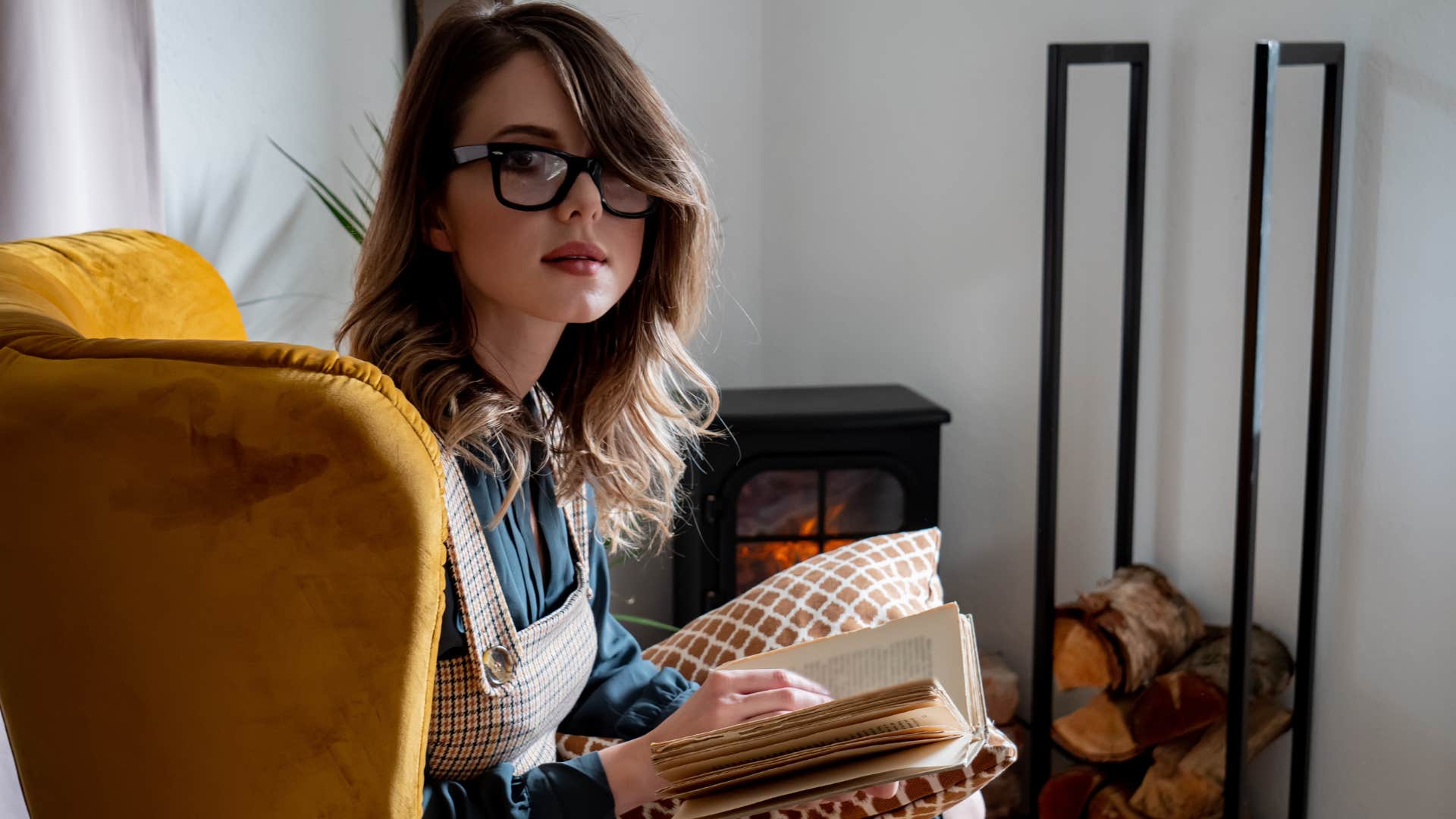 woman being selective with her energy staying home alone