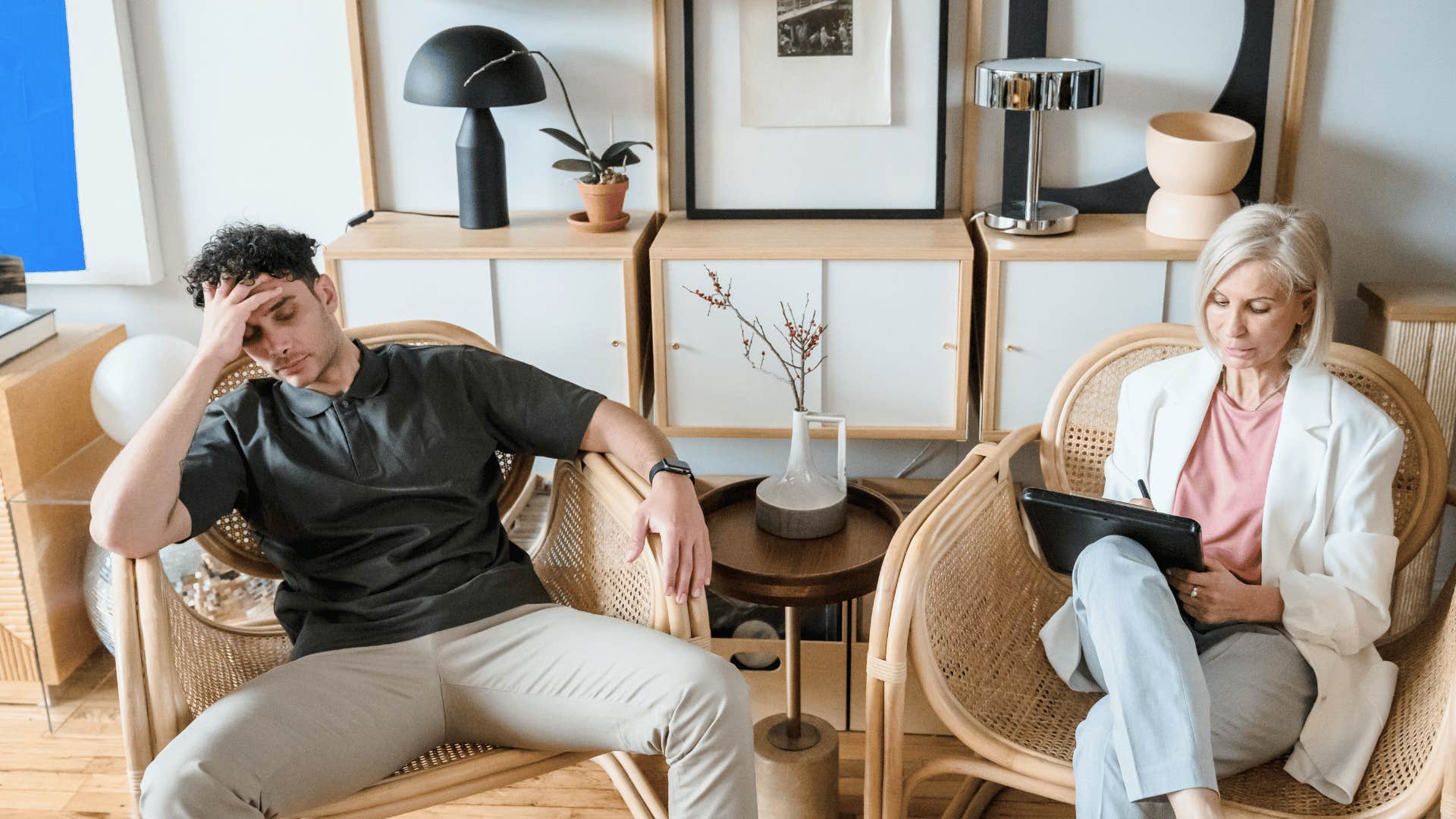 wrong therapist explaining to client that meeting someone's needs is their duty