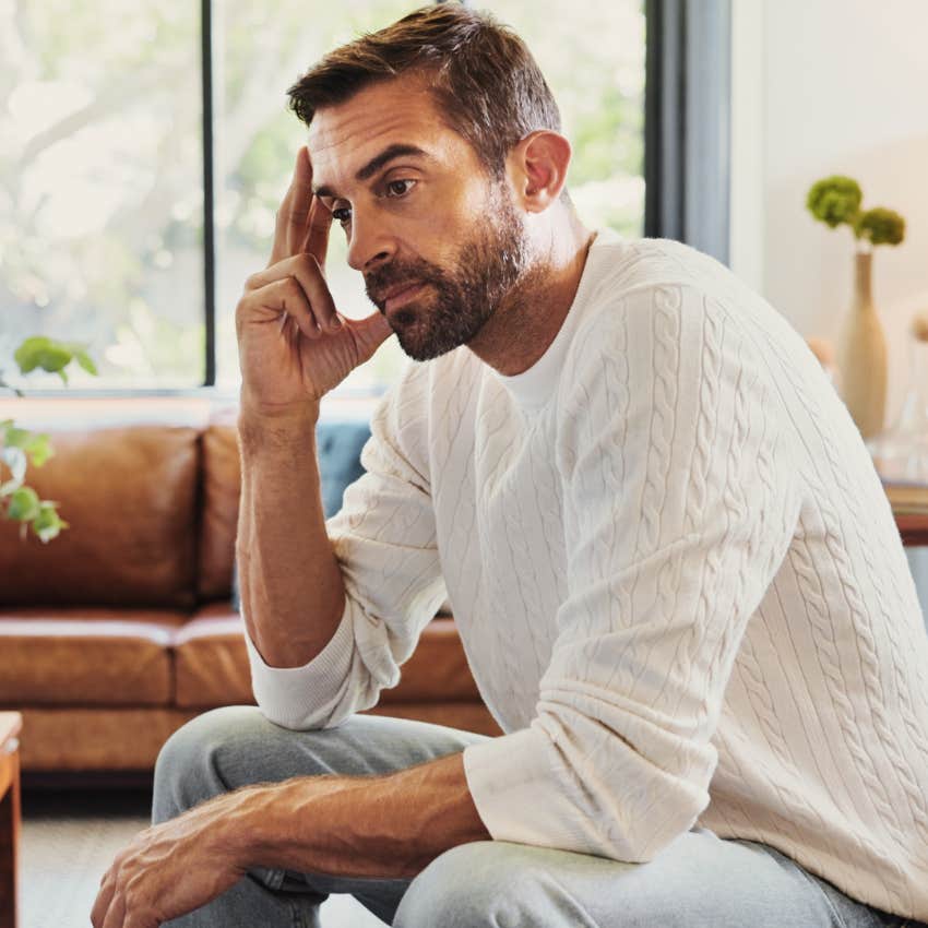 man who was raised by overbearing mom not trusting his instincts as an adult