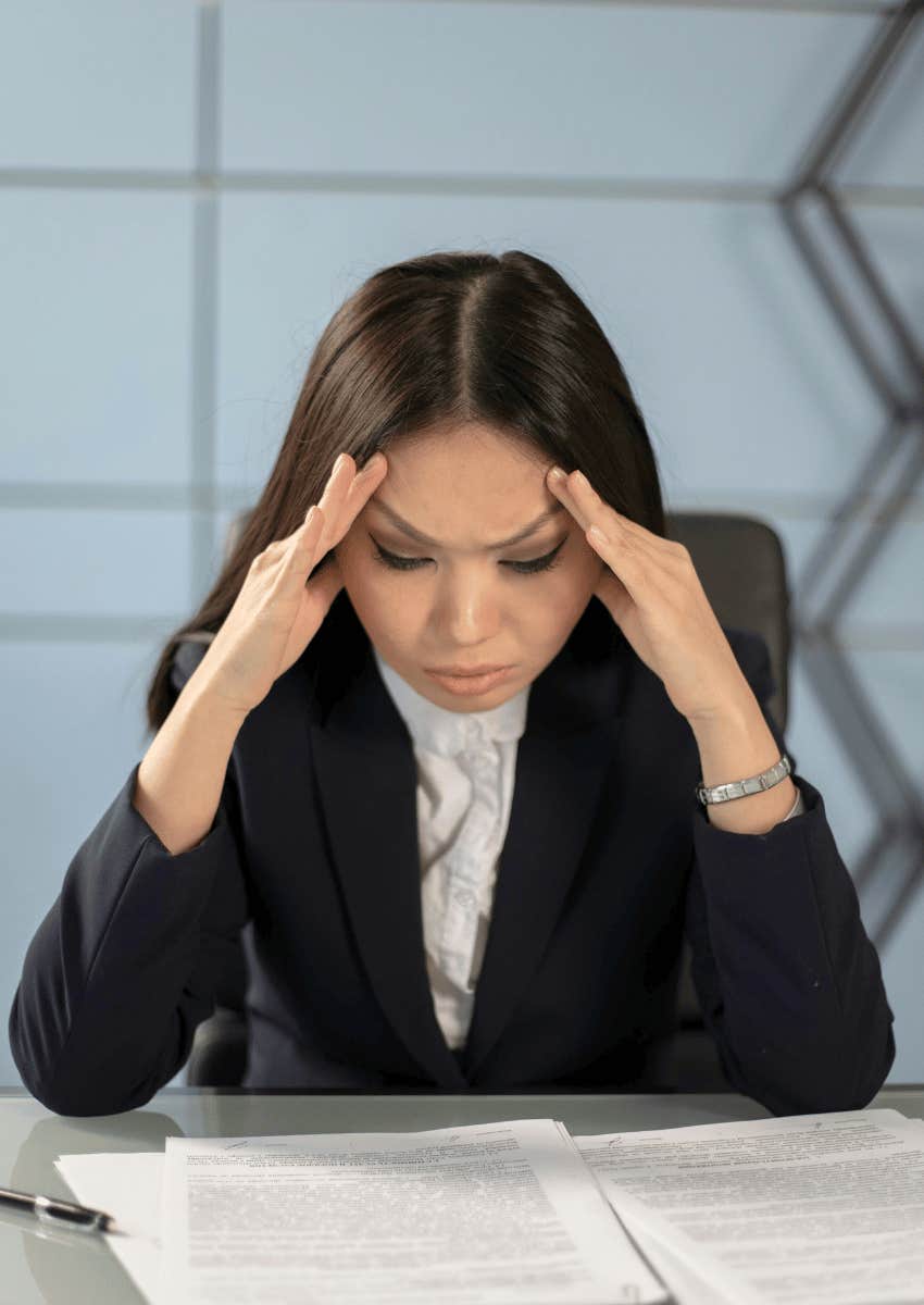 young woman angry at the world for any minor inconvenience