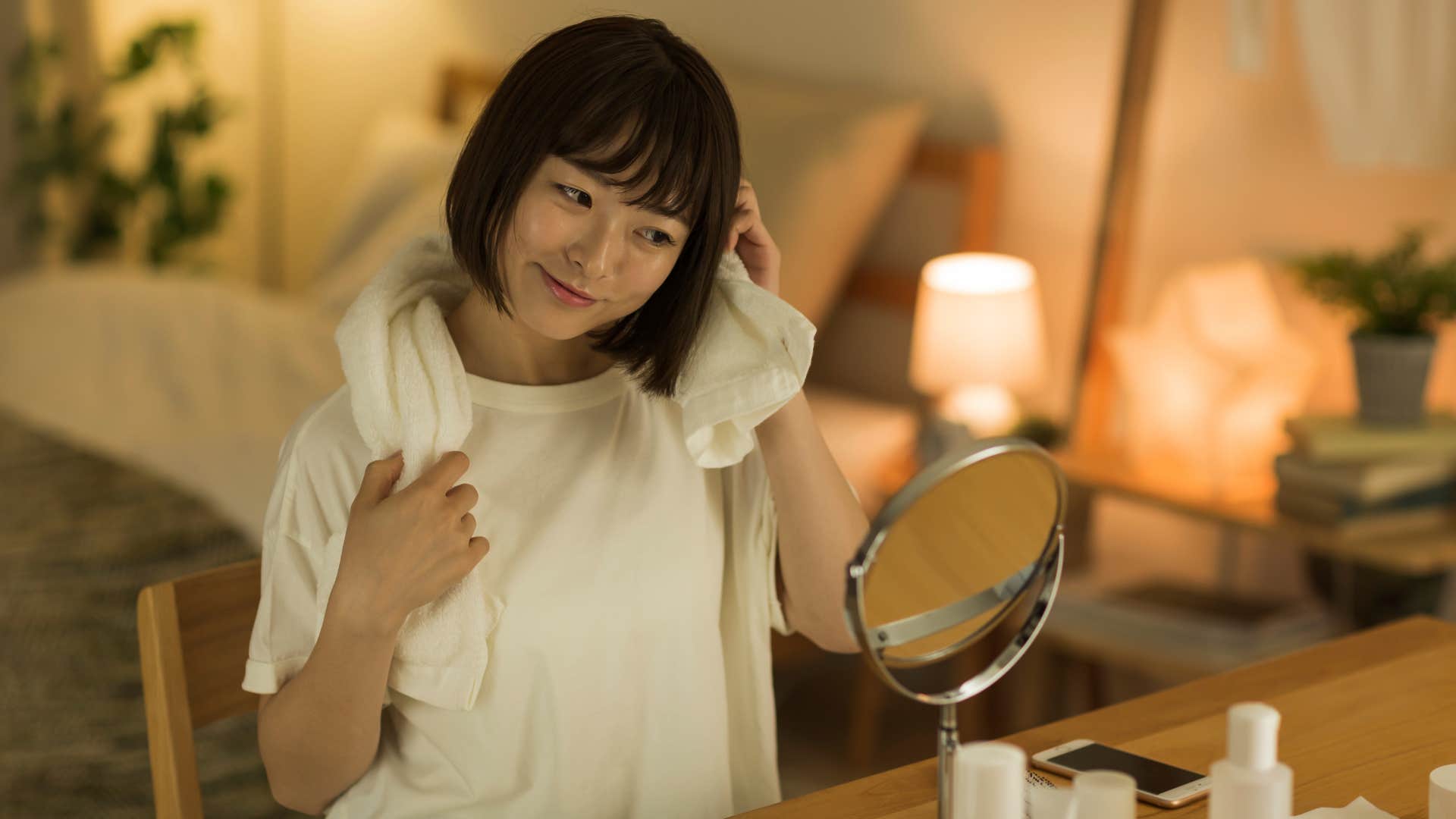 Contemplative person reflects at end of day showing way to get better at life