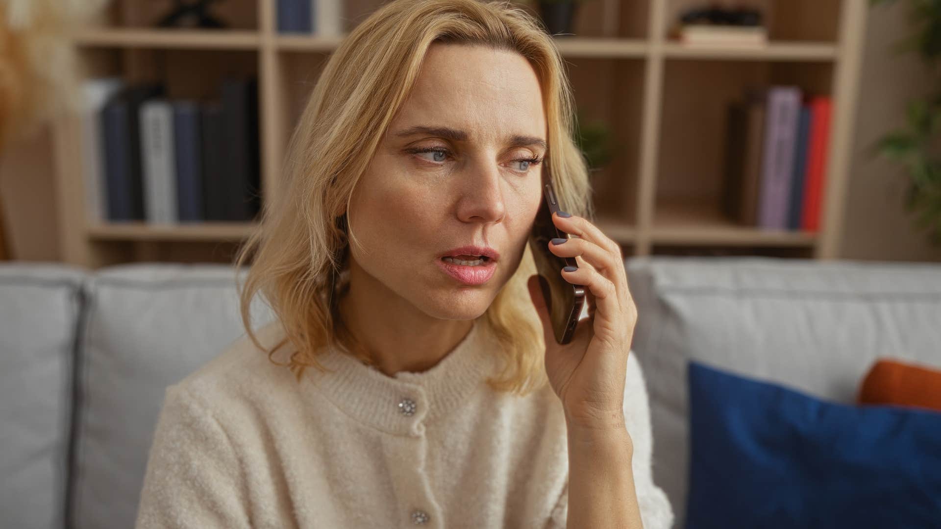 who avoiding making future plans on the phone because she's struggling