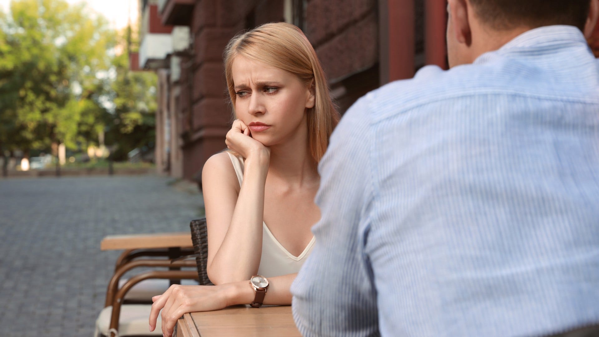 woman who always feels anxious in love as she dates the wrong people