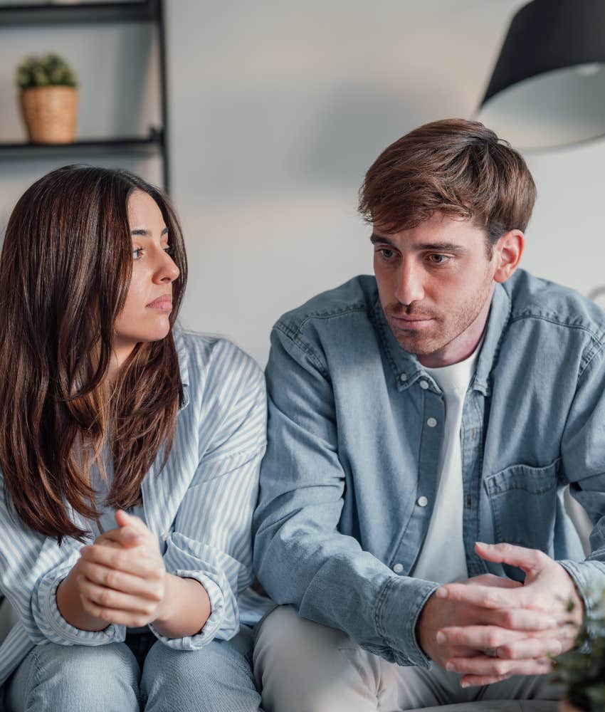 woman asking man a question she knows the answer to
