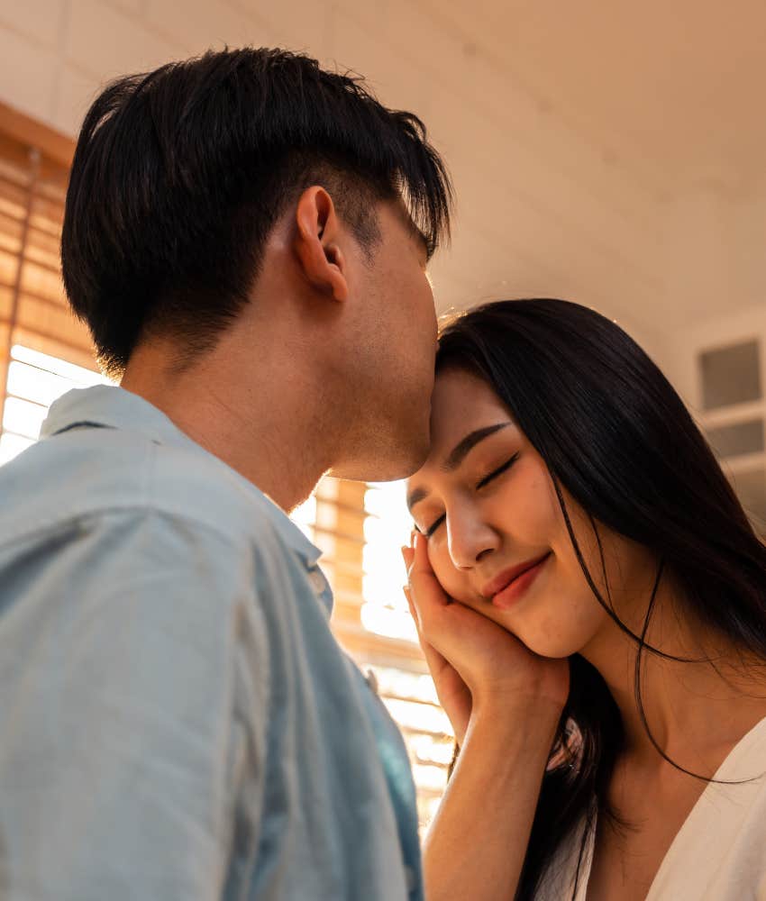 Loving person kisses spouse showing appreciation changes marriage