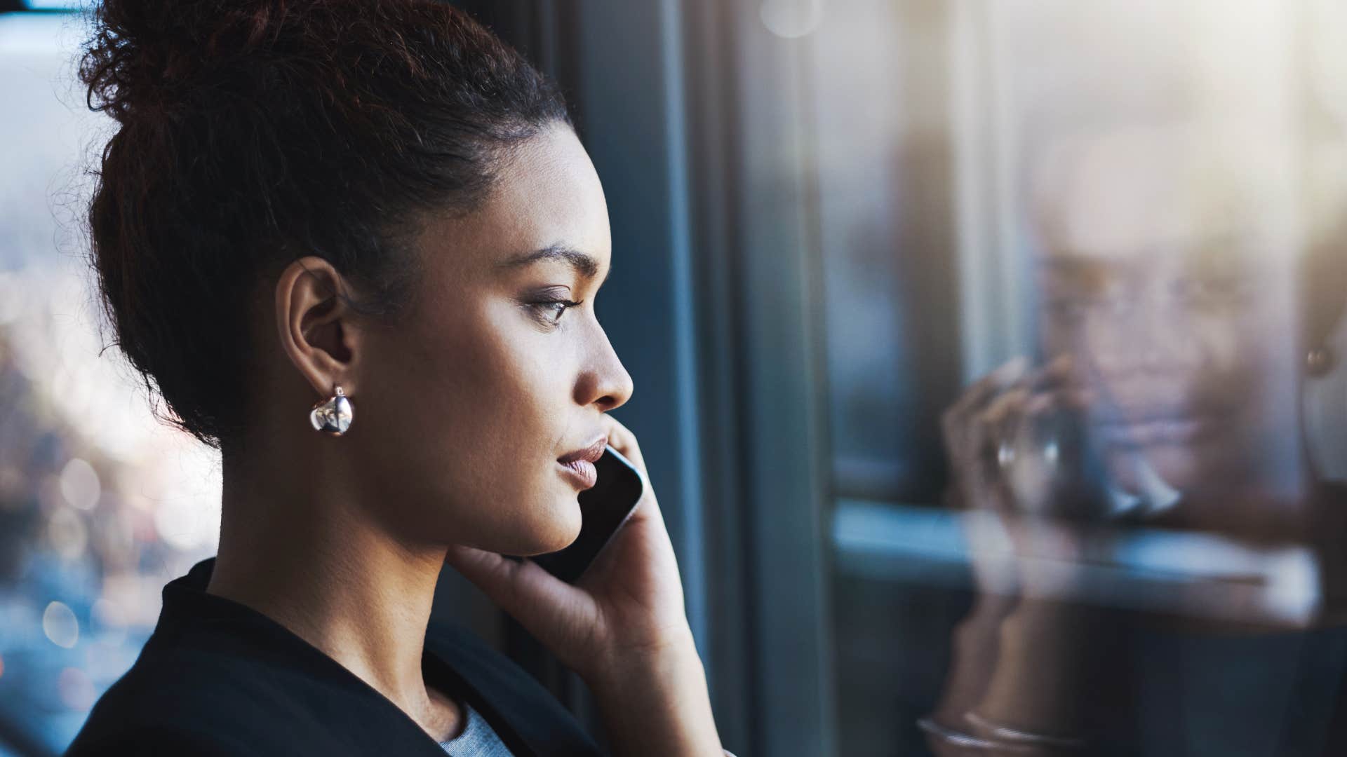 woman on the phone saying I fear I am not in a fit state to be perceived