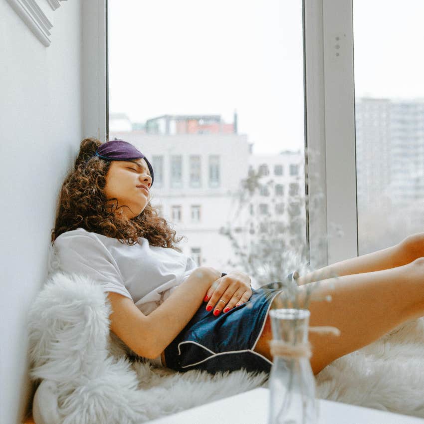 woman with period cramps workplace should allow days off