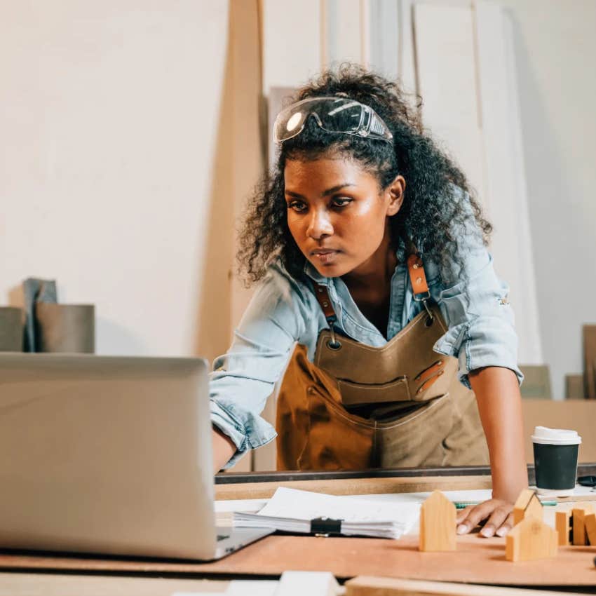 woman choosing to pursue blue-collar work best chance at success