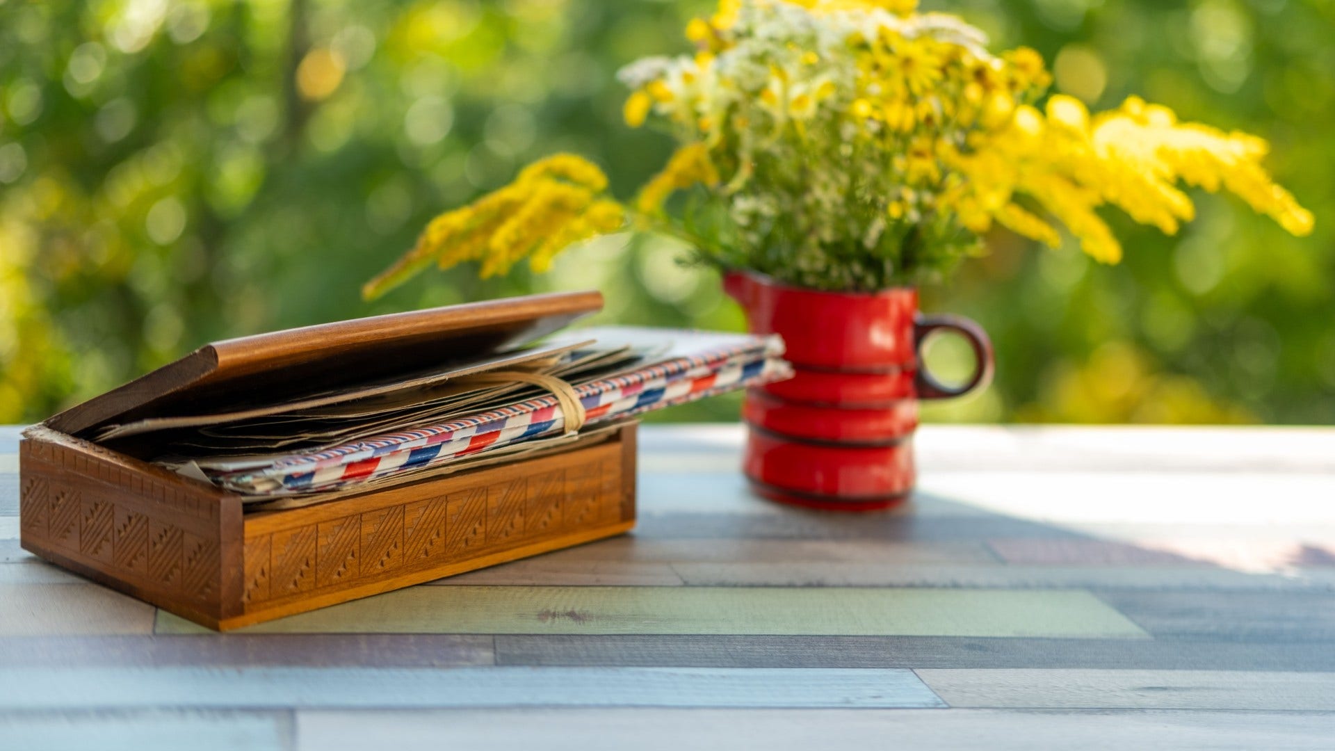 old handwritten letters that a sentimental person holds onto