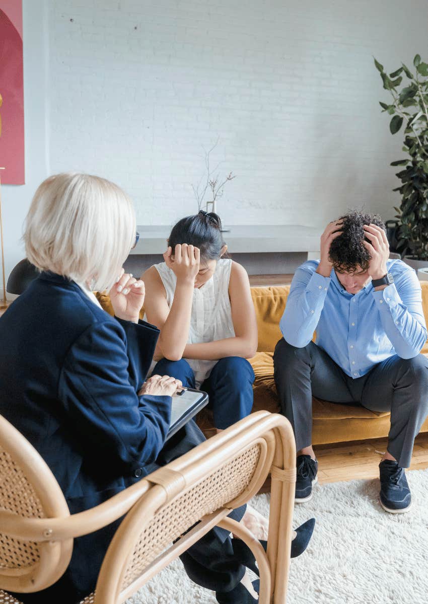 couple attending therapy together