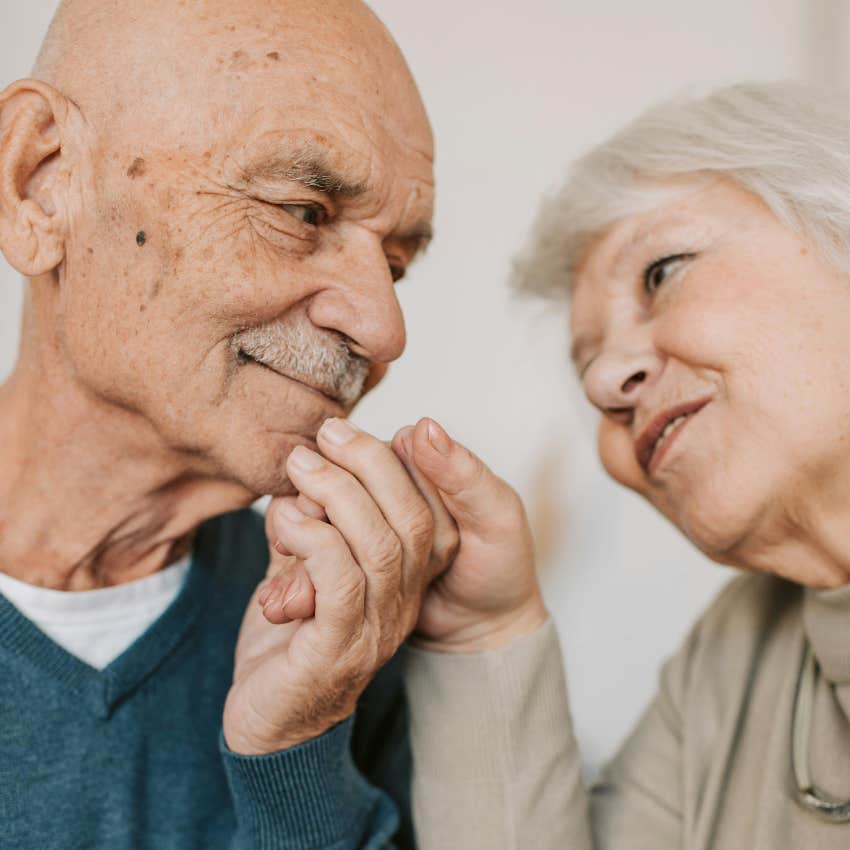elderly couple that has been married for decades