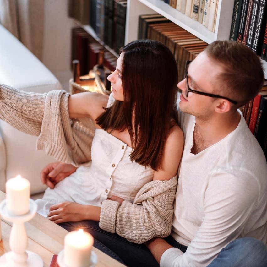 man dressed down when on a date with a woman