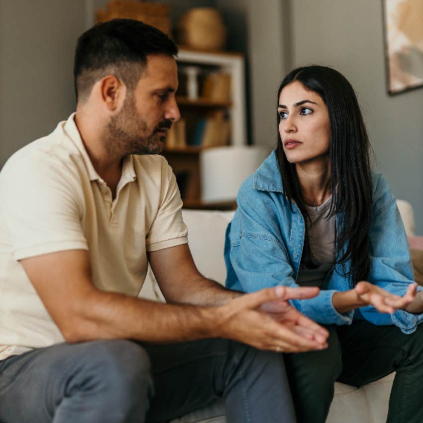 couple discussing finances