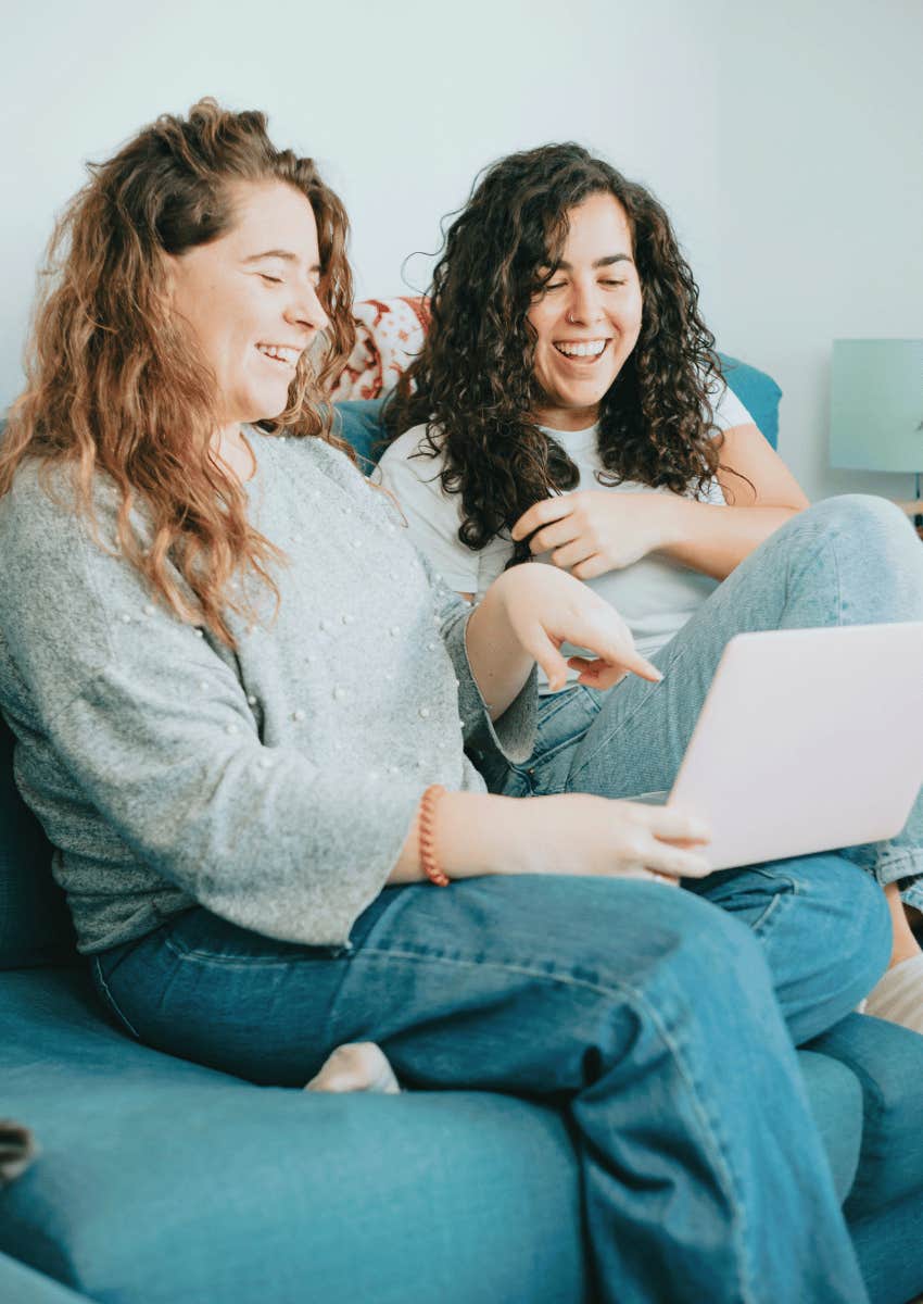 young woman not letting go of friend who cares where her life is headed
