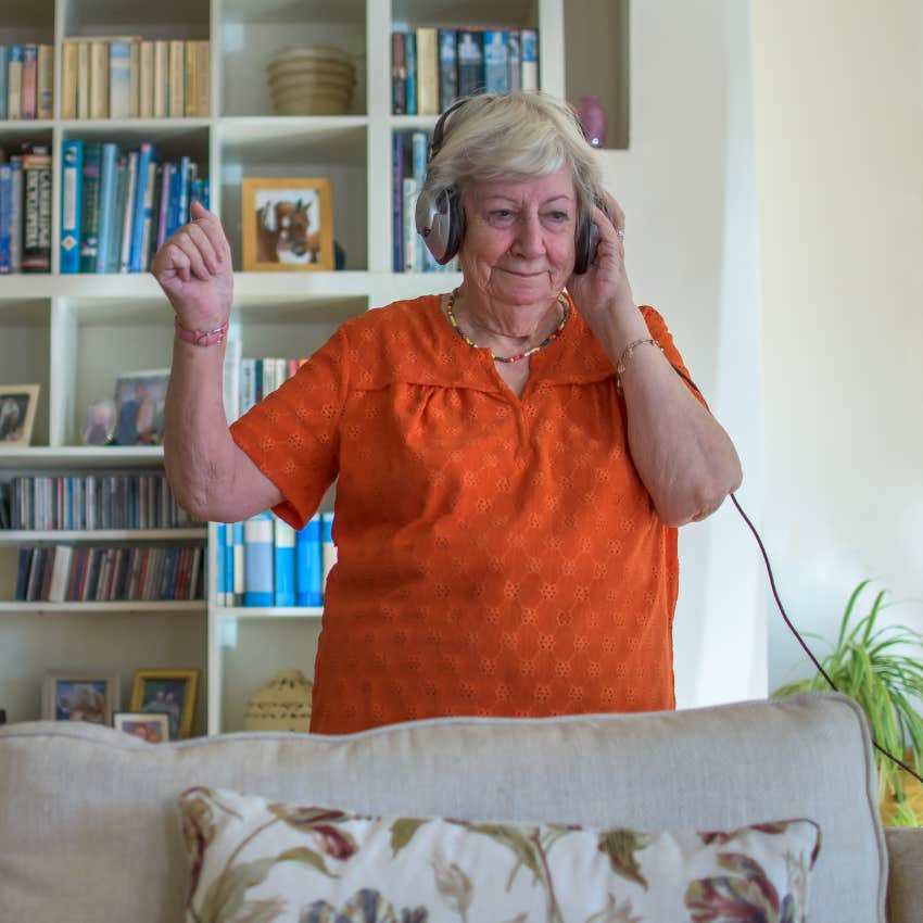 an elderly woman who does what she wants says it gives her a happy life