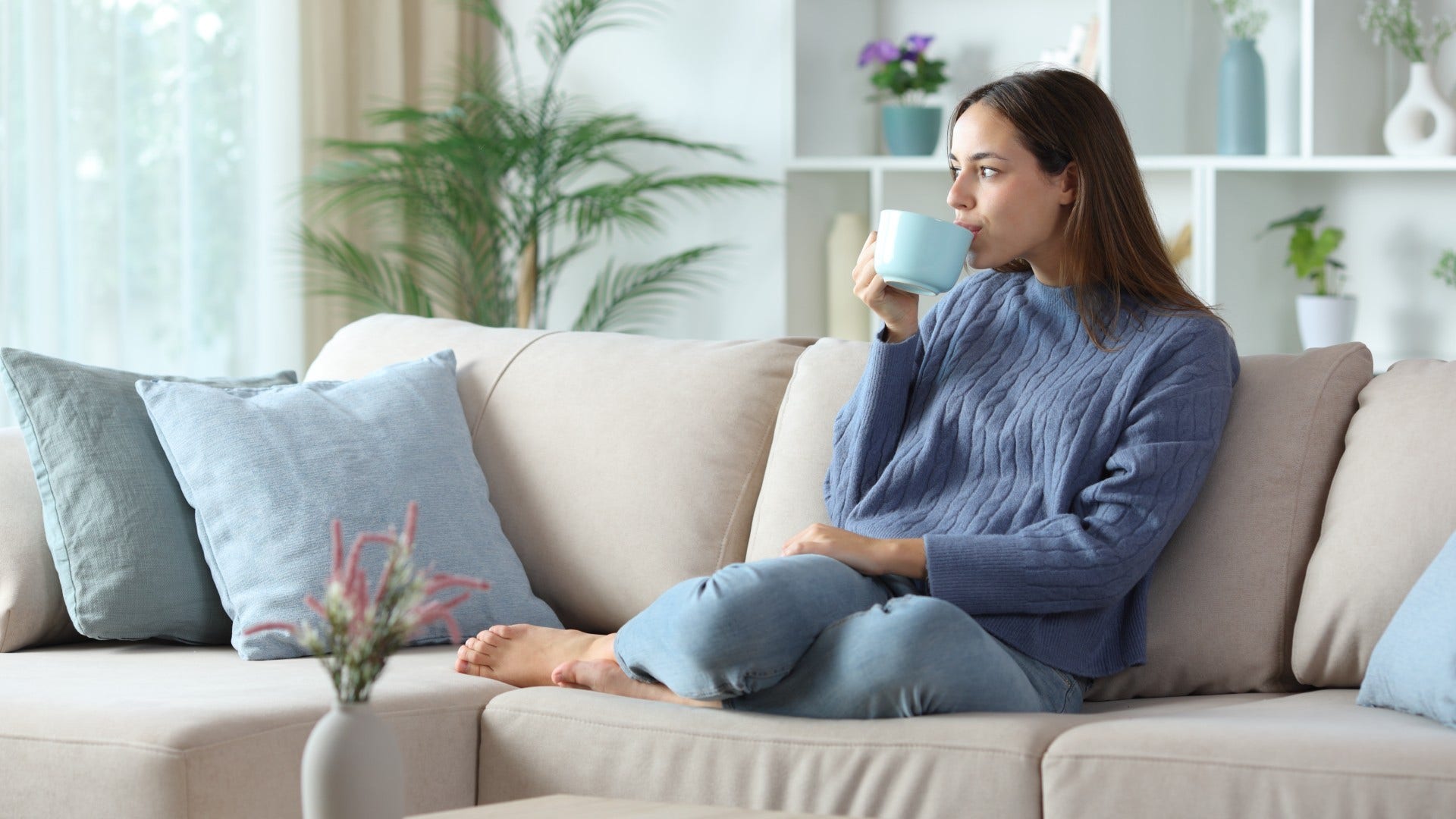 woman who feels more protective of peace as she chooses quiet over constant communication