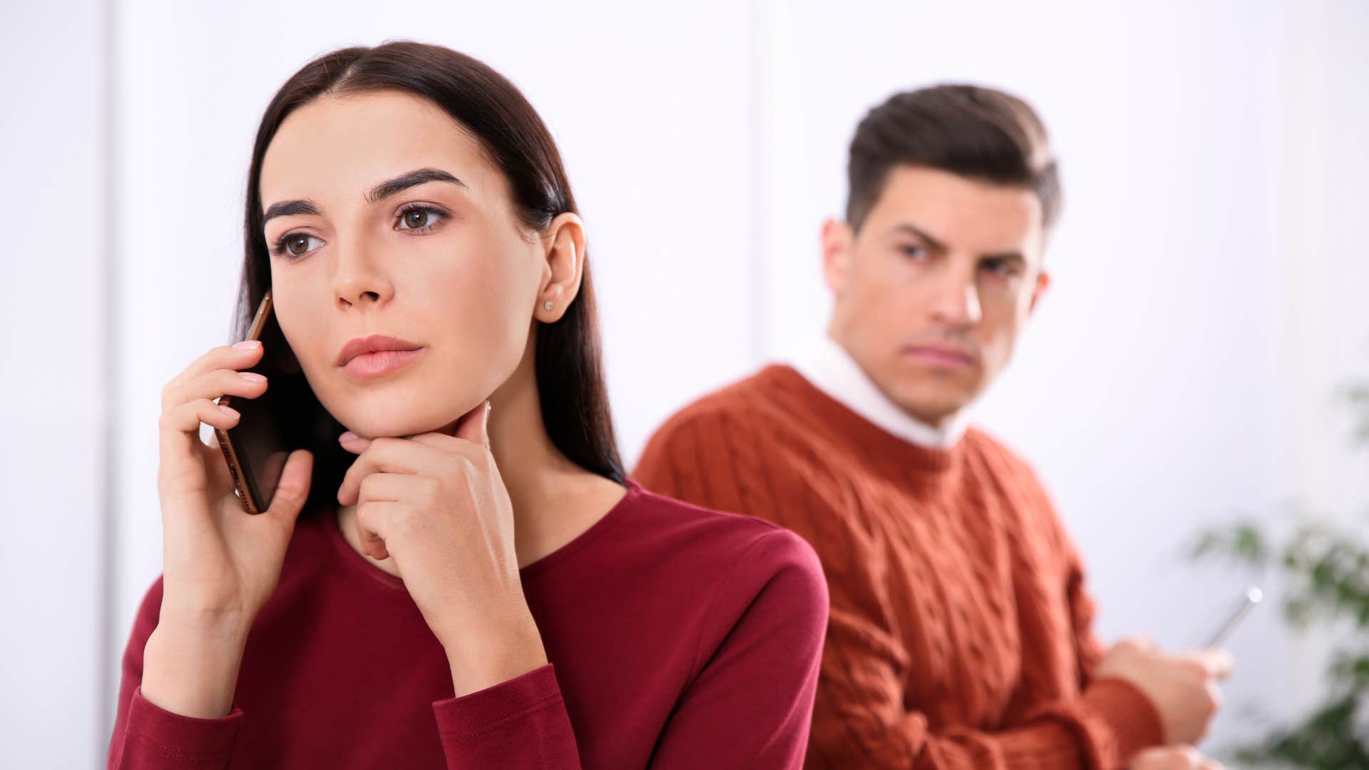 woman who feels drained by her relationship seeking distractions