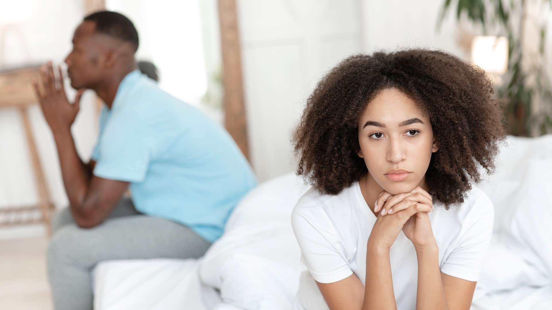 woman who feels drained by her relationship lowering her expectations